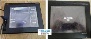 Bảo hành lên tới 3 tháng sửa màn hình cảm ứng HMI MITSUBISHI Model: GS2107-WTBD Serial: 335A Lệch cảm ứng xử lí lỗi gấp trong ngày