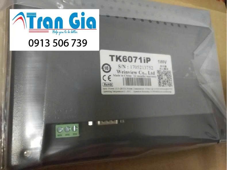 Chuyên cung cấp màn hình cảm ứng HMI Weintek TK6071IP 7 inch bảo hành lên tới 12 tháng
