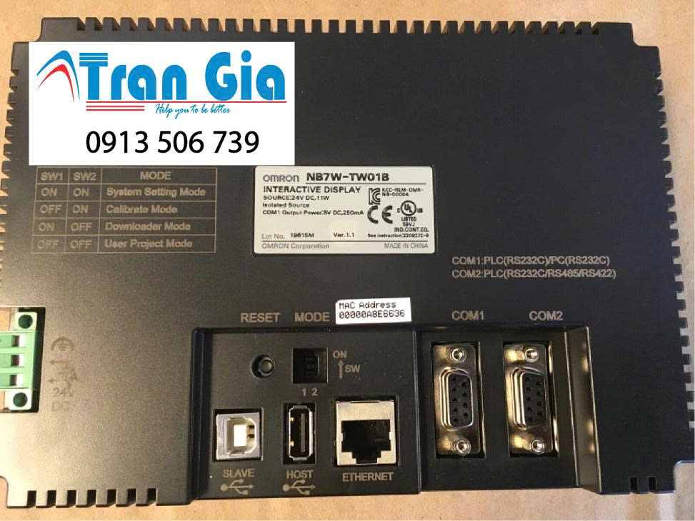 Chuyên cung cấp màn hình HMI Omron NB7W-TW01B bảo hành 12 tháng