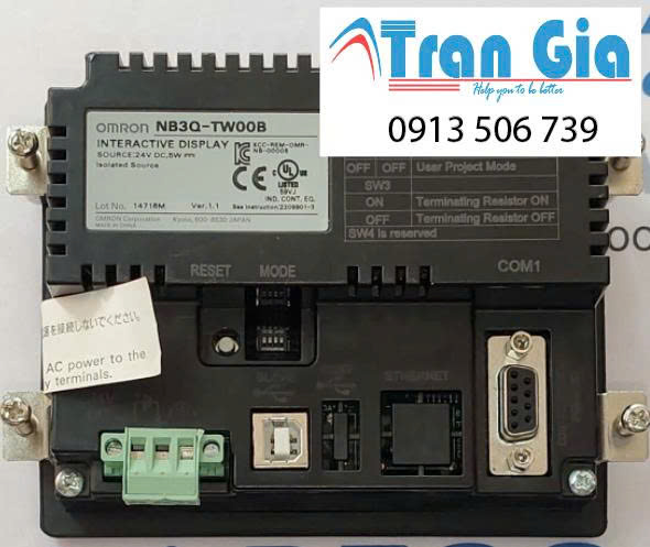 Chuyên cung cấp màn hình cảm ứng HMI OMRON NB3Q-TW00B bảo hành 12 tháng