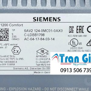 Chuyên cung cấp màn hình HMI Siemens Màn hình HMI KP1200 COMFORT – 6AV2124-1MC01-0AX0 bảo hành 12 tháng