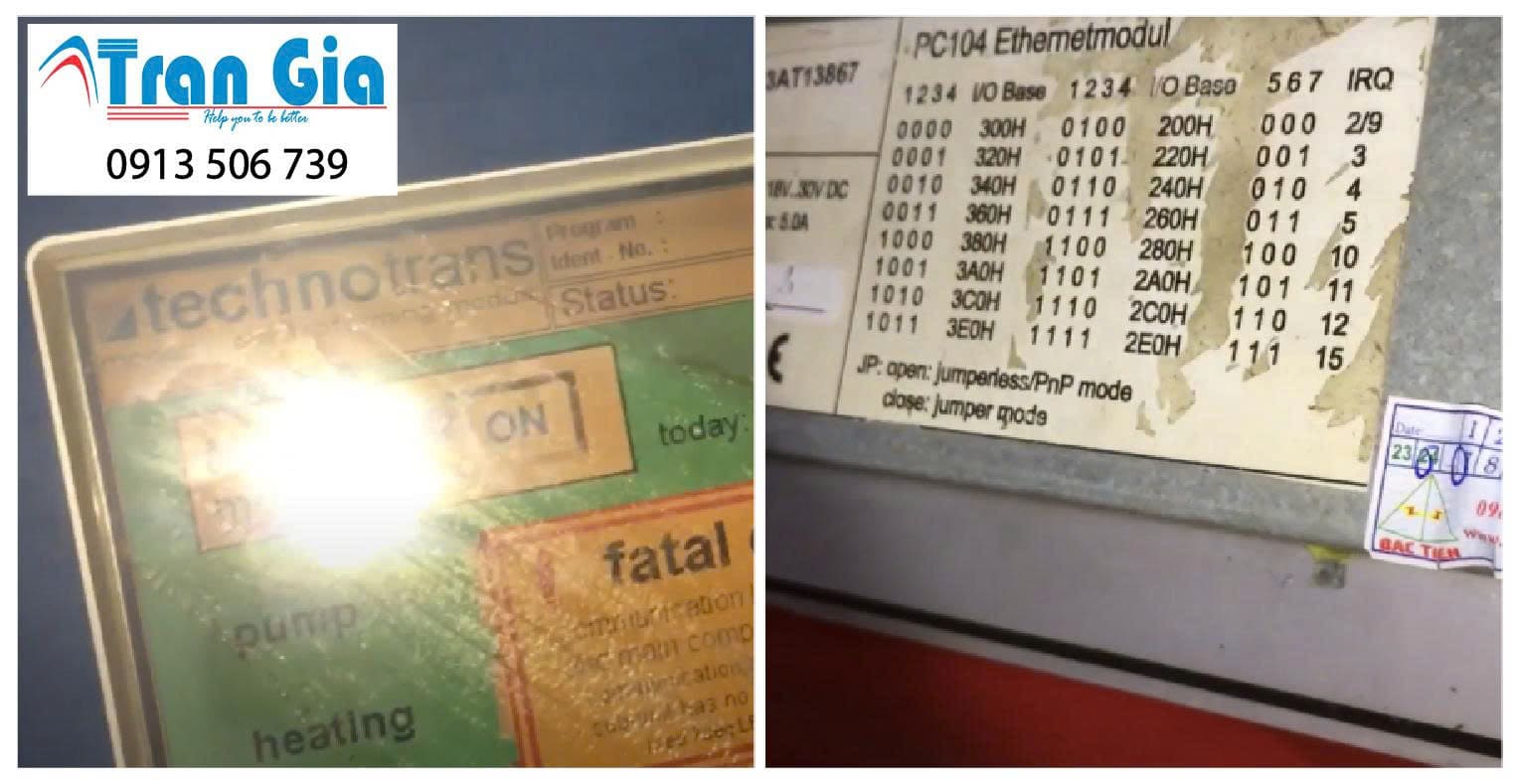 Sửa Màn hình cảm ứng HMI technotrans Model: 8016-3 Serial: 3867 Lỗi kẻ sọc màn hình xử lí gấp trong ngày