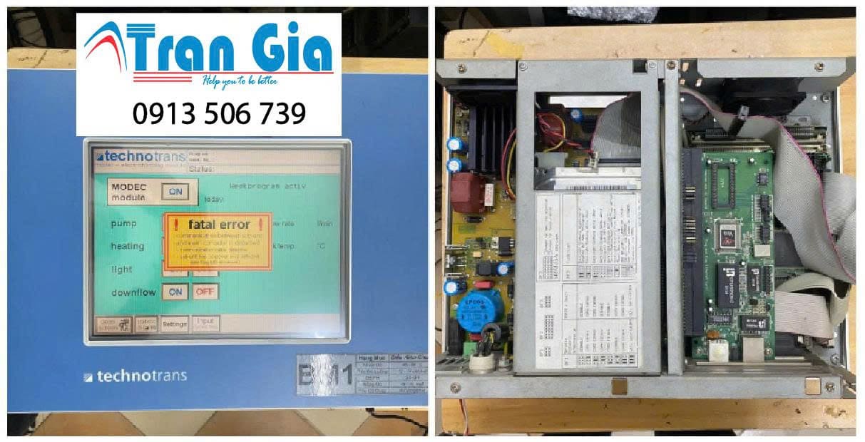 Hình ảnh một số màn hình HMI đang được sửa chữa tại Trần Gia Automation