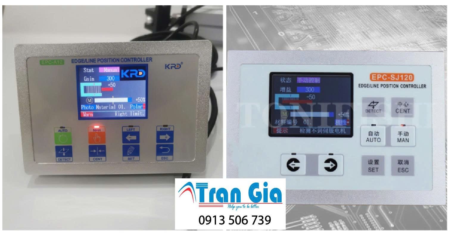 Chuyên thay linh kiện, sửa màn hình EDGE/LINE POSITION CONTROLLER EPC-A12 1337 Lỗi mất hiển thị, chập công suất linh kiện chính hãng