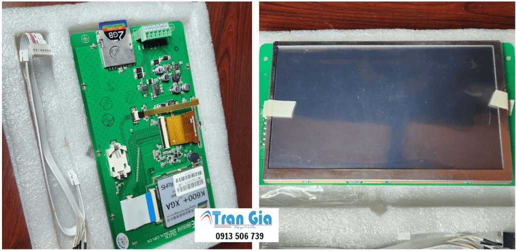 Công ty nhận bảo hành, thay linh kiện, sửa màn hình cảm ứng HMI DWIN Model:DMT80600T080_18WT Serial: 0320 liệt cảm ứng, bị ố giá ưu đãi