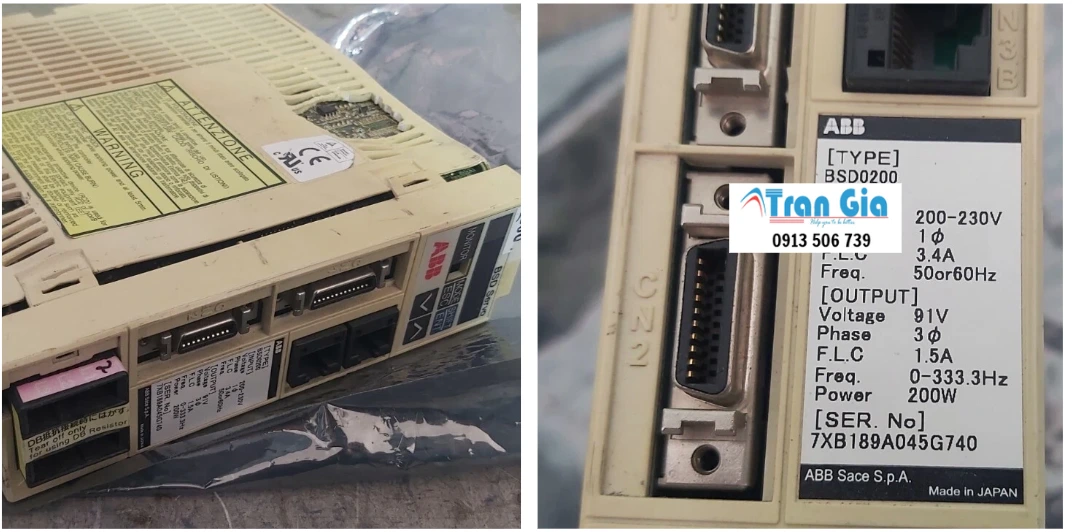 Trung tâm sửa Servo ABB không lên nguồn, không lên hình kinh nghiệm 15 năm xử lý