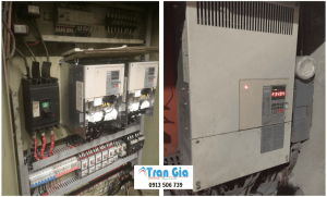 Hình ảnh sửa thiết bị đang trong quá trình sửa chữa tại Trần Gia Automation