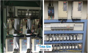 Một số hình ảnh thực tế biến tần đang được sửa 