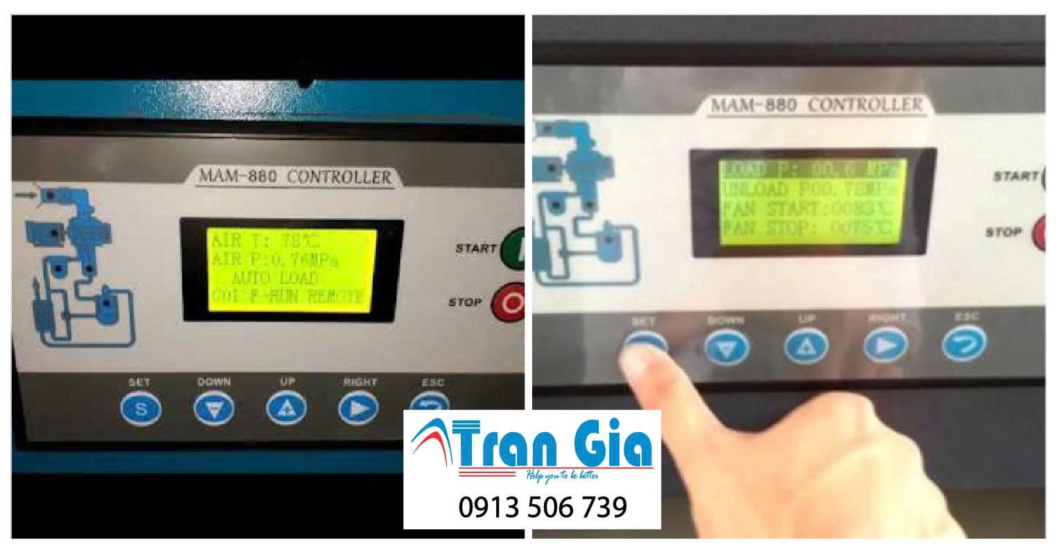 Địa chỉ sửa màn hình điều khiển máy nén khí MAM-860 Model: MAM860 Serial: 0531 Lỗi cháy nổ bên trong xử lí lỗi gấp trong ngày