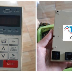 Thay thế linh kiện, sửa màn hình YASKAWA Model: P-EB12-957 Serial: 0166 Mô Tả Tình trạng ban đầu lỗi nguồn xử lí gấp trong ngày