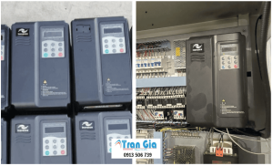 Hình ảnh biến tần đang trong quá trình được sửa chữa tại TRAN GIA Automation