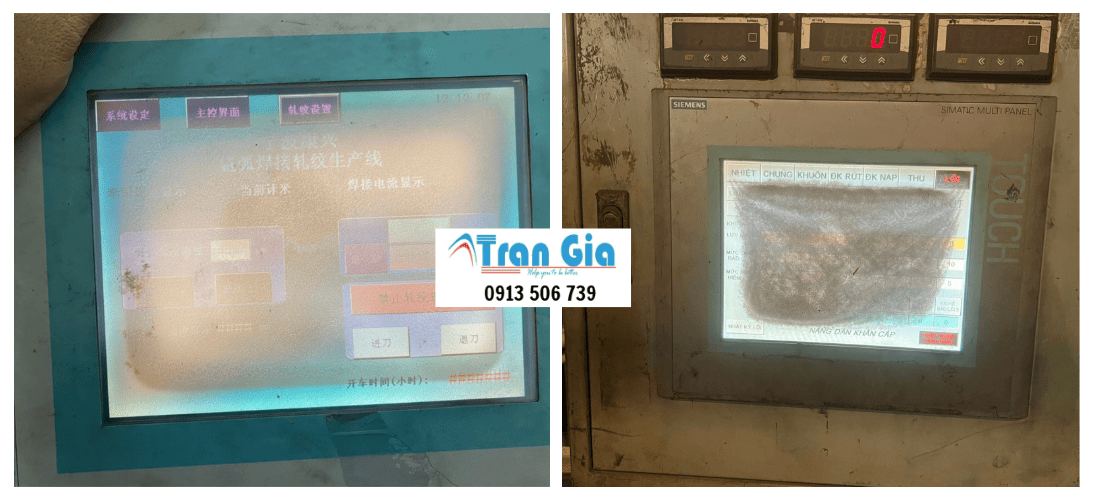 Dịch Vụ Kiểm Tra Và Sửa Chữa Màn Hình Công Nghiệp Bị Mờ, Loang Màu, Ố Vàng