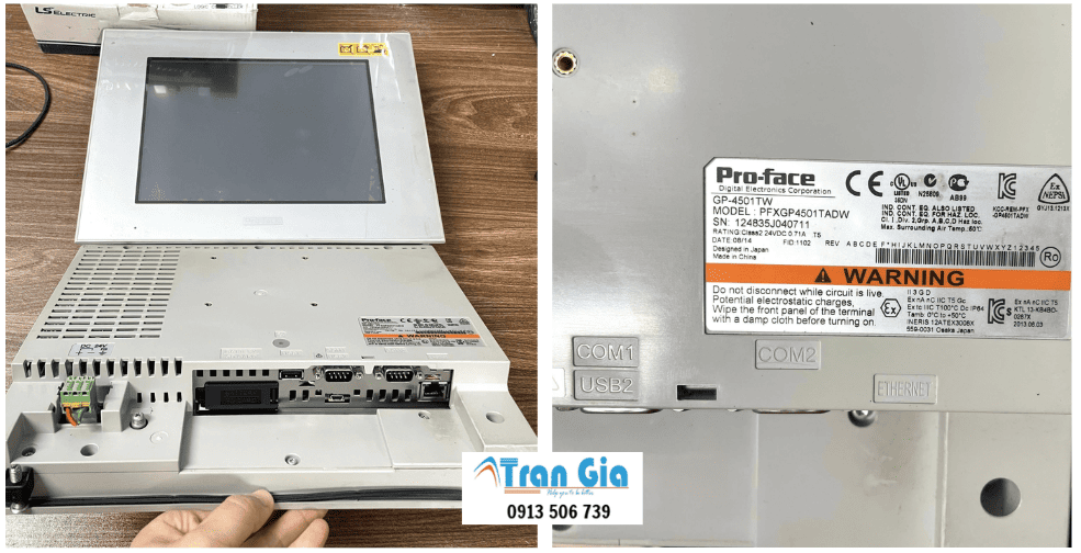 Trần Gia Automation Nhận Sửa GP2300-LG41-24V Pro-face Lỗi Hiển Thị, Mất Độ Sáng, Sọc LCD - Image 2
