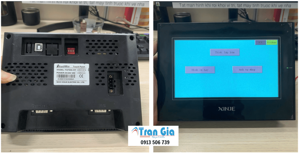 Nhận Sửa Màn Hình HMI Xinje TouchWin TH765-N Lỗi Hiển Thị, Mất Nguồn Lấy Nhanh