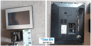 Hình ảnh sửa màn hình HMI đang trong quá trình sửa chữa tại Trần Gia Automation