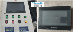 Hình ảnh sửa màn hình HMI đang trong quá trình sửa chữa tại Trần Gia Automation