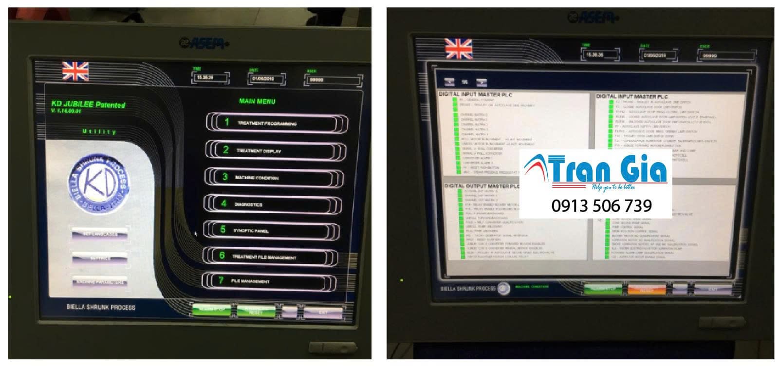Sửa chờ lấy trong ngày Màn Hình ASEM OT1300 lỗi bo mạch kết nối PLC, Không truyền thông được