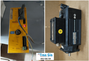 Hình ảnh servo đang trong quá trình được sửa chữa tại TRAN GIA Automation
