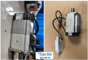 Hình ảnh servo đang trong quá trình được sửa chữa tại TRAN GIA Automation 