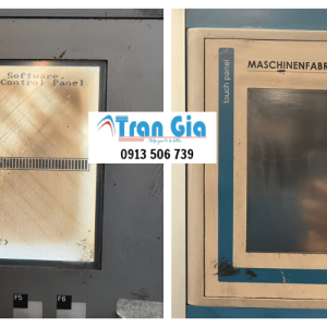 sửa màn hình máy dán nhãn mất chương trình