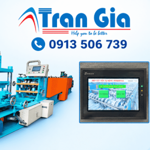 Sửa màn hình máy cán xà gồ lỗi màn hình bị ố sọc tối không lên hình