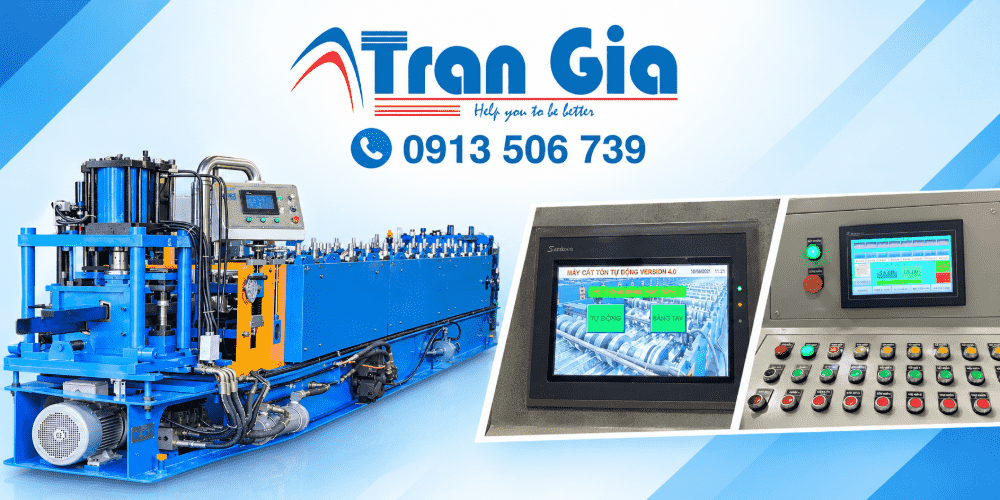 Sửa màn hình máy cán xà gồ lỗi cảm ứng bấm không được, Bị Loạn Cảm ứng